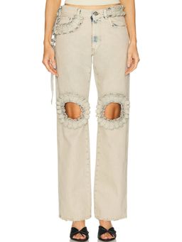 Coperni - Ruffled Boyfriend Straight Leg