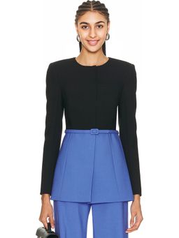 Carolina Herrera - Belted Crewneck Jacket