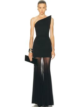 David Koma - Structured Mesh Skirt Gown