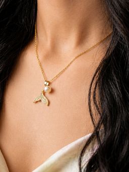 ARTKLIM - Pearl Ribbon Elegance Anti-Tarnish Necklace