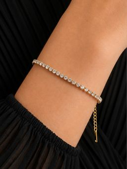ARTKLIM - Luxury Gold Tennis Crystal Anti-Tarnish Bracelet