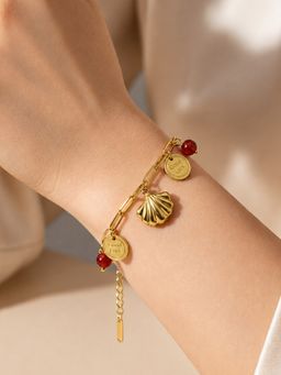 ARTKLIM - Good Luck Shell Charm Chain Anti-Tarnish Bracelet