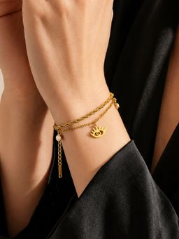 ARTKLIM - Evil Eye Layered Gold Chain Anti-Tarnish Bracelet