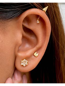 Boldiful - Triune Minimal Helix Studs Gifts For Her