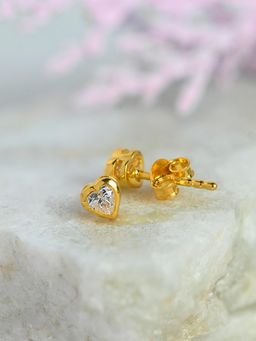 Boldiful - Mini Heart Helix 925 Sterling Silver Helix Studs