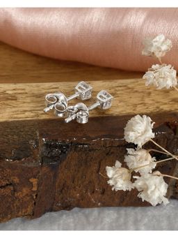 Boldiful - Asscher Cut 925 Sterling Silver Studs