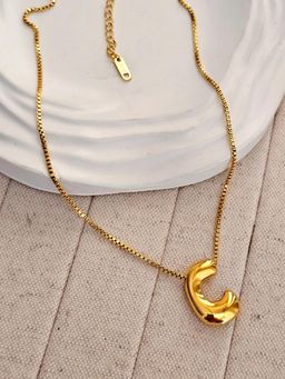 TAAHIRA JEWELLERY - 18K Gold Plated Alphabet Necklaces - C - Anti-Tarnish and Waterproof