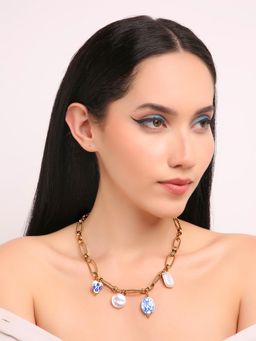 TAAHIRA JEWELLERY - 18K Gold Plated London Charm Necklace - Anti-Tarnish and Waterproof
