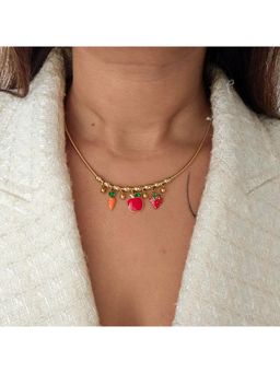 TAAHIRA JEWELLERY - 18K Gold Plated Gigi Charm Necklace - Anti-Tarnish and Waterproof