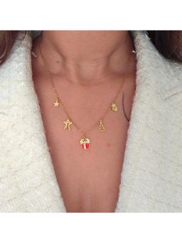 TAAHIRA JEWELLERY - 18K Gold Plated Ginger Charm Necklace - Anti-Tarnish and Waterproof