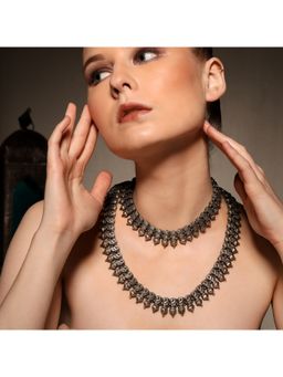 VENI - Oxidised 925 Silver Plated Oxidised Necklaces (Pack of 2)