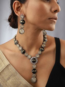 VENI - 18K Gold-Plated Stone-Studded Bagh Jewellery Set