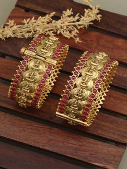 ZEWEL WORKS - Ruby Temple Collection Bangles