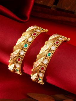 ZEWEL WORKS - Multi-Color Meena Bangle