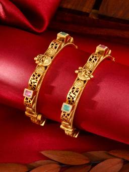 ZEWEL WORKS - Multi-Color Antique Bangle