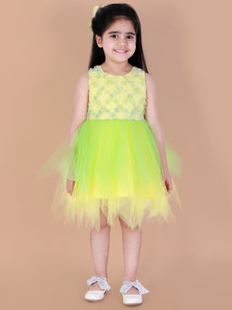 Lil Drama - Girls Party Dress Green