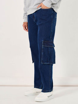 Styli - Blue Solid Regular Fit Jeans