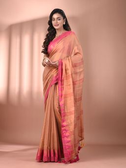 CHARUKRITI - Multi Color Tissue Soft Saree with Temple Borders