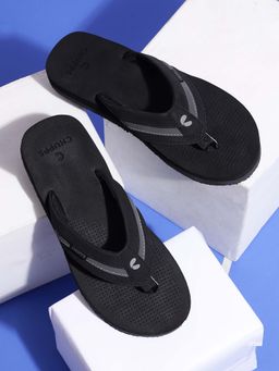 Chupps - TRIFUSE Black Flip Flops