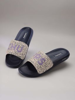 Chupps - Cat-A-Mood Navy Blue Sliders