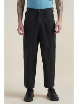 Allen Solly - Men Black Solid Casual Trousers