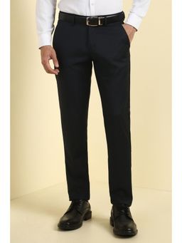 Allen Solly - Men Black Solid Formal Trousers
