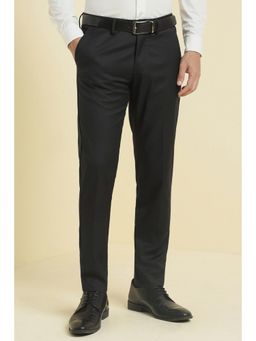 Allen Solly - Men Black Textured Casual Trousers