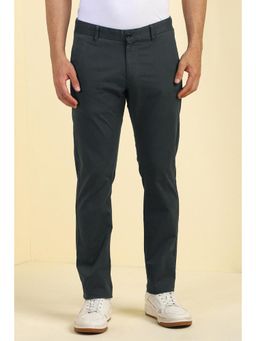 Allen Solly - Men Green Solid Casual Trousers