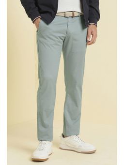 Allen Solly - Men Green Textured Casual Trousers
