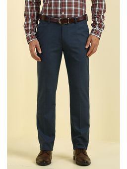 Allen Solly - Men Grey Textured Formal Trousers