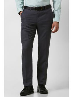 Van Heusen - Men Grey Check Trousers