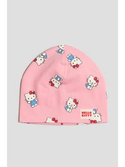 H&M - Girls Pink Printed Fleece-Lined Beanie