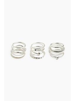 H&M - Women Silver 9-Pack Rings