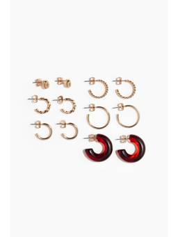 H&M - Women Gold 6 Pairs Earrings