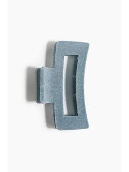 H&M - Women Blue Velvet-Look Hair Claw