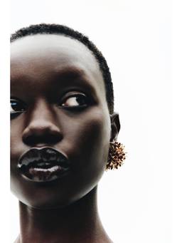 H&M - Women Gold Flower-Detail Cluster Earrings