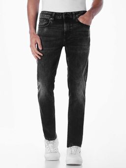 Jack & Jones - Men Straight Fit Black Jeans