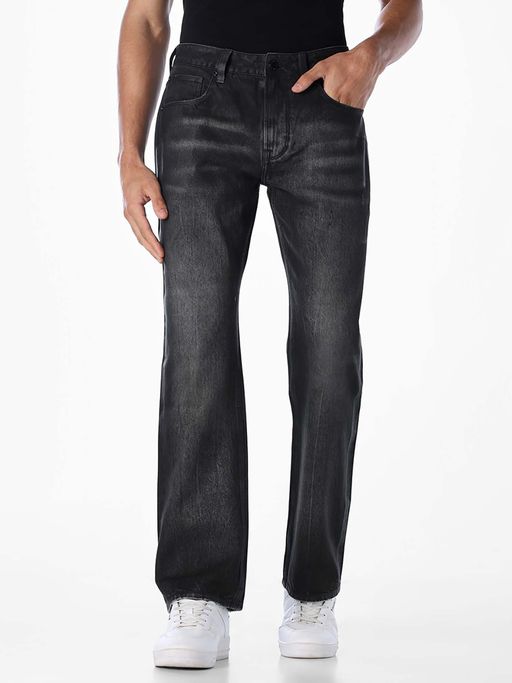 Jack & Jones Men Straight Black Jeans