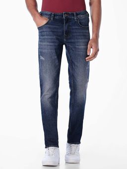 Jack & Jones - Men Slim Fit Dark Blue Jeans