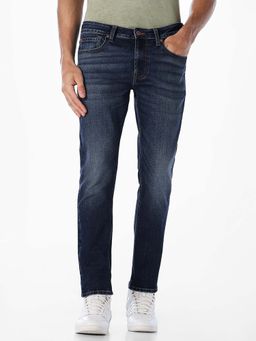 Jack & Jones - Men Slim Fit Dark Blue Jeans