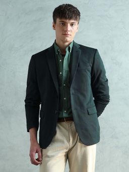 Arrow - Men's Green Slim Fit Textured Blazer