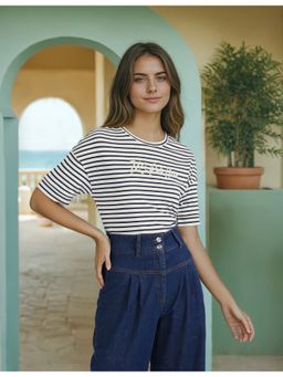 U.S. POLO ASSN. - Pure Cotton Horizontal Stripe T-Shirt