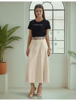 U.S. POLO ASSN. - Black Metallic Logo Pure Cotton T-Shirt