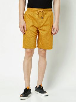 CRIMSOUNE CLUB - Men Mustard Printed Shorts