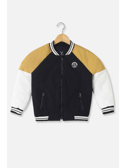 Allen Solly - Boys Multi-Color Colorblock Regular Fit Jacket