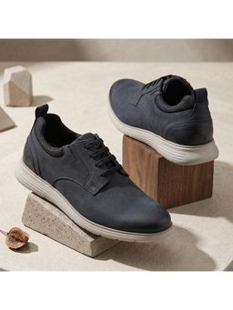 Rockport - Men Noblewalk Elegance Leather Casual Navy Blue Derbies