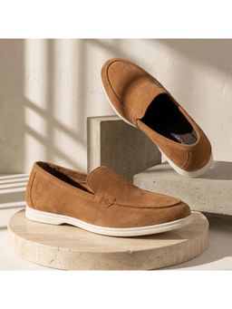 Rockport - Men Movexpert Penny Suede Leather Beige Loafers