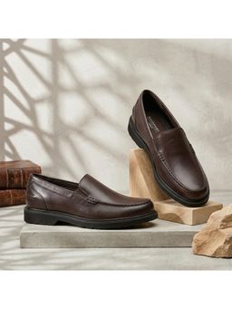 Rockport - Bedford Venetian Loafers and Slip-Ons Leather Shoe Brown Smooth