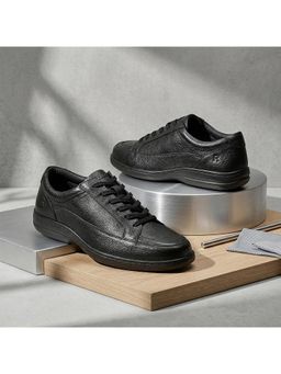 Rockport - Men Easeride ZORO Black Leather Oxfords