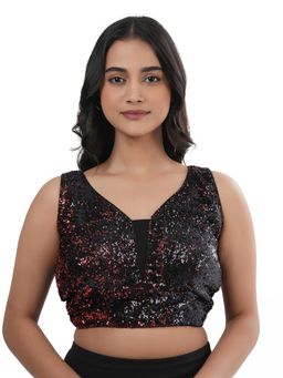 Ritivesh - Women Brown Embellished/Sequined Stitched Blouse